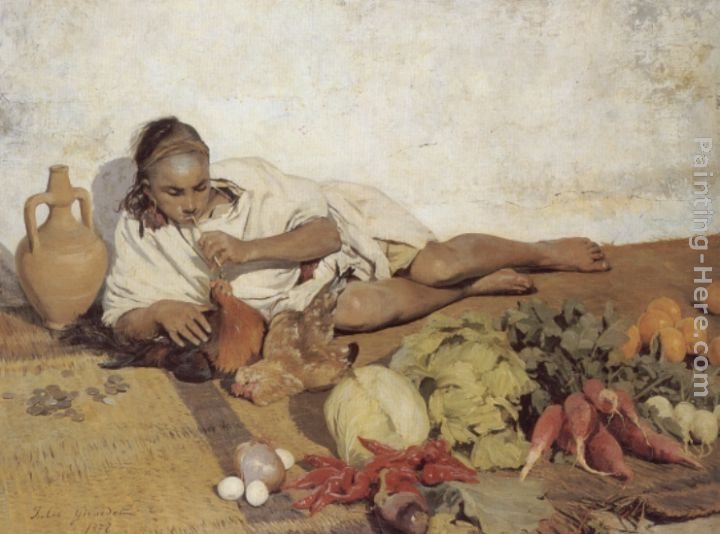 Jules Girardet At the Market